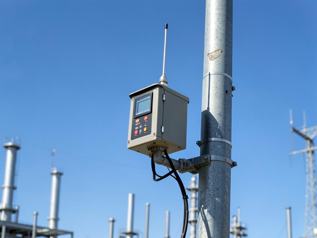Wireless telemetry transmitter and data logger enclosure mounted on a field instrument pole